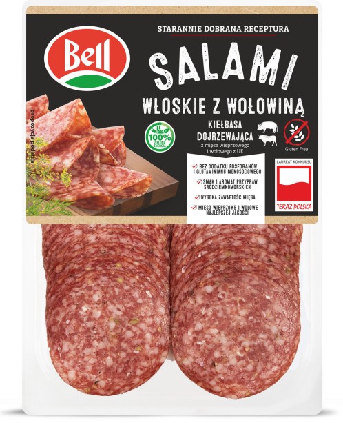 Salami włoskie z wołowiną 12x80g