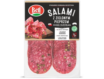 Salami z zielonym pieprzem 12x80g