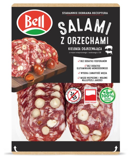 SALAMI Z ORZECHAMI 12x70G