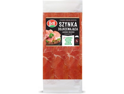 Szynka dojrzewająca łagodnie wędzona 10x70g